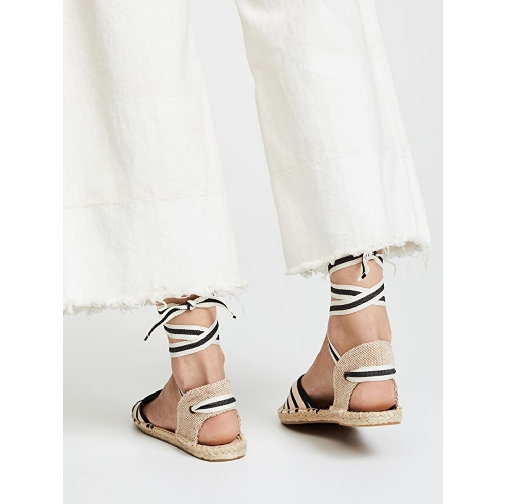 Chic Soludos Striped Ankle Tie Espadrilles - Picture 5 of 16